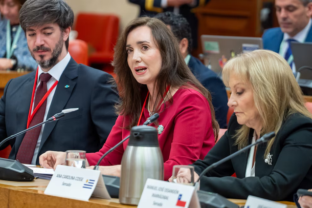 Victoria Villarruel en Madrid.