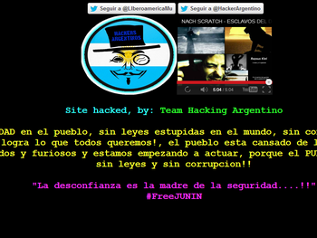 Junín: tras el crimen de una chica, hackean la web de Meoni