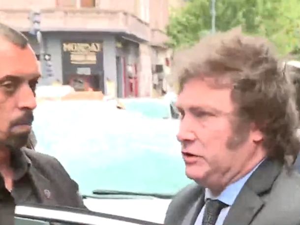 Javier Milei arribó al Congreso para ser proclamado Presidente