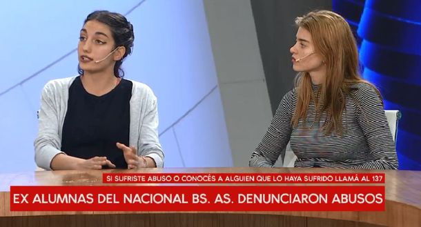 Las estudiantes que denunciaron abusos de docentes del Buenos Aires: Hay un blindaje para esta gente