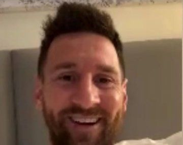 Messi sorprendió con una videollamada a una figura de Chile