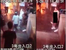 Discutía con su novio en la calle y se desnudó