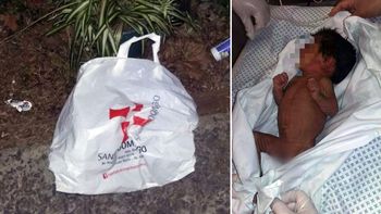 El bebé fue encontrado por un perro en la calle El bebé fue encontrado por un perro en la calle