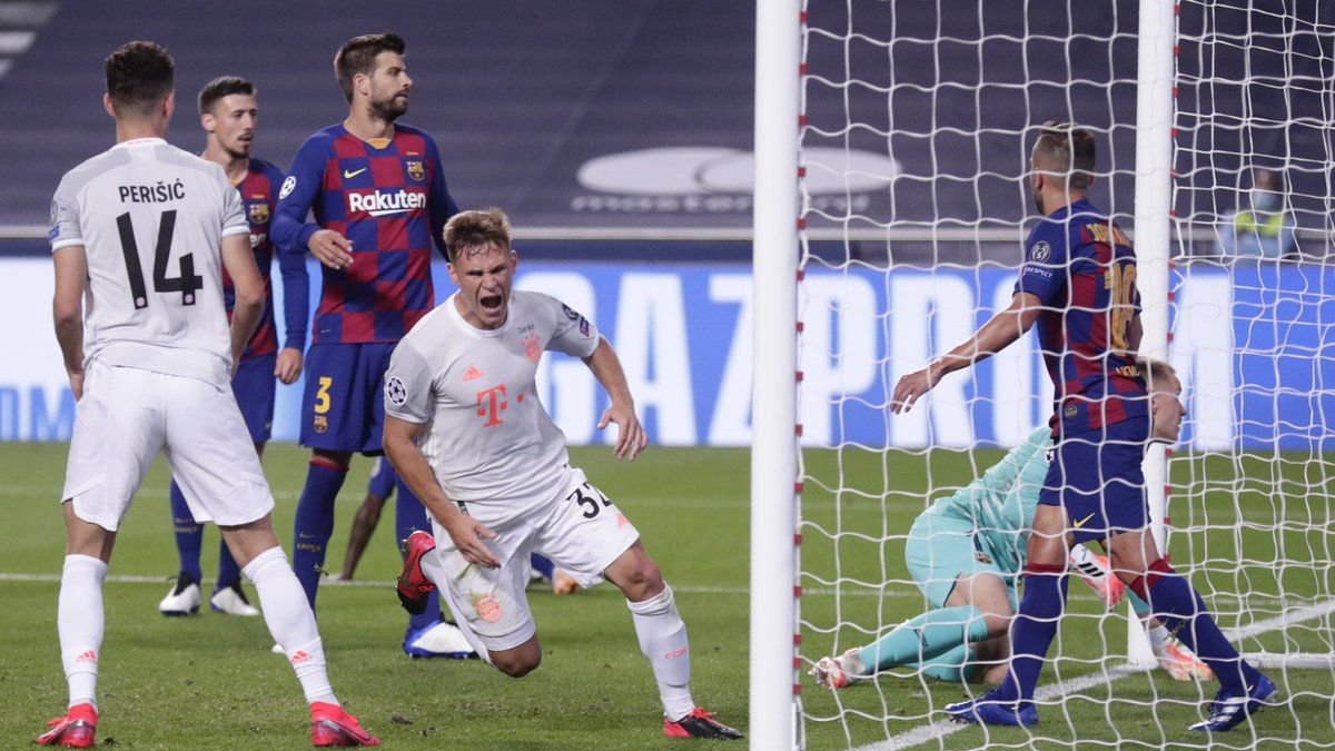 Bayern Munich aplastó 8 a 2 al Barcelona de Lionel Messi