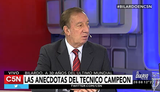 Carlos Bilardo en C5N: A Diego Maradona no le tengo rencor