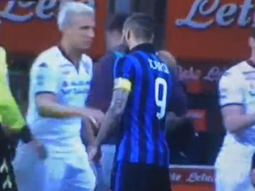 los hombres de wanda: maxi lopez le nego el saludo a mauro icardi en la cancha los hombres de wanda: maxi lopez le nego el saludo a mauro icardi en la cancha