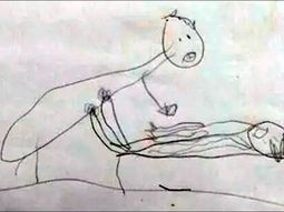 Uno de los dibujos de la nena