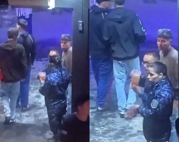 Descubren a efectivos de la Bonaerense tomando cerveza en servicio