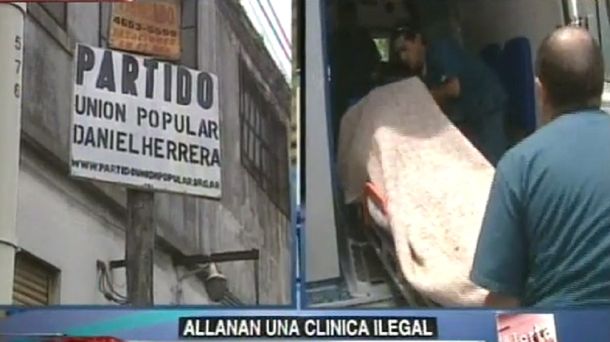 Allanaron un local partidario en el que se realizaban abortos clandestinos
