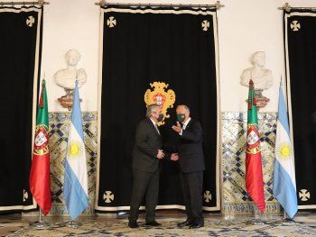 Así fue la recepción oficial de Portugal a Alberto Fernández