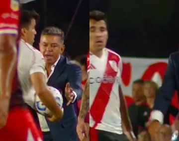 Video: el tenso cruce entre Gallardo y Acuña en River-Instituto