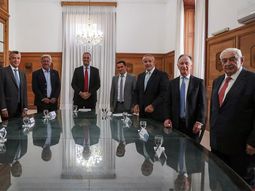 El Grupo de los 6 en Casa Rosada.