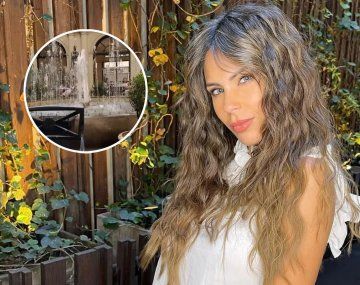 Barby Franco y la imagen de una virgen en el sanatorio donde se recupera Sarah