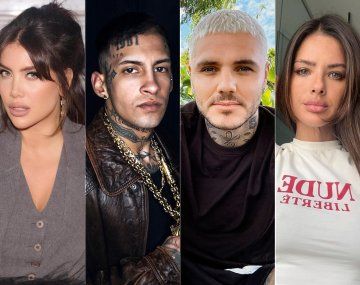 Wanda Nara, L-Gante, Mauro Icardi y la China Suárez coincidieron en un restaurante .