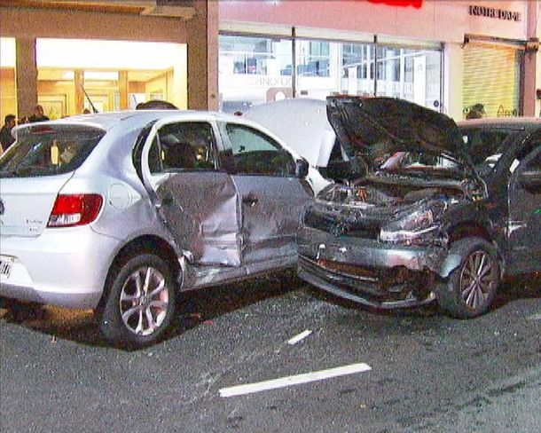 Un choque múltiple en Caballito dejó tres heridos