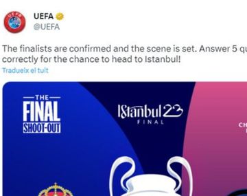 El fallido posteo de UEFA que anticipa la final de la Champions League