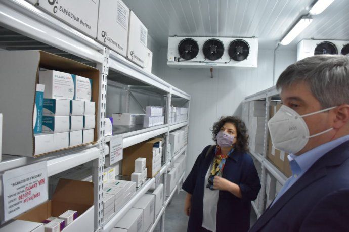 Vizzotti y Zamora inauguraron un centro de almacenamiento de vacunas en Santiago del Estero