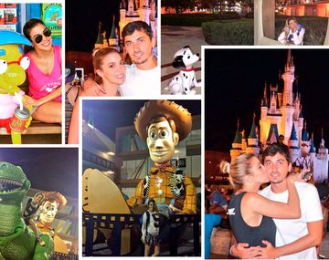 Virginia Gallardo fue a Disney con su novio 