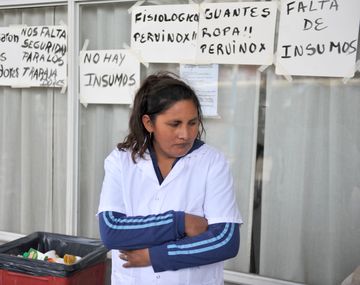 Empleados del hospital de Moreno