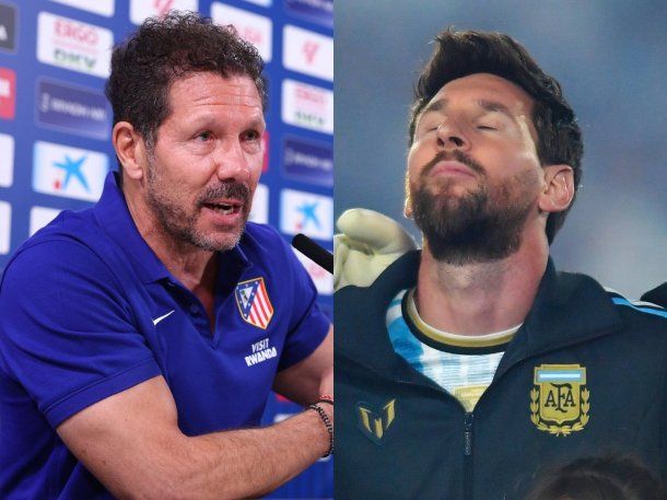 Diego Simeone emocionó al hablar de Lionel Messi: Nos enseñó a pelear y...