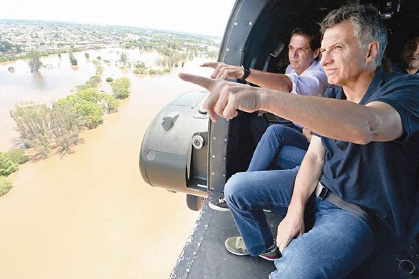 Macri viaja al Litoral para reunirse con damnificados por las inundaciones