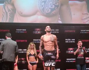 Ponzinibbio pasó el pesaje y ya está listo para la pelea ante Strickland