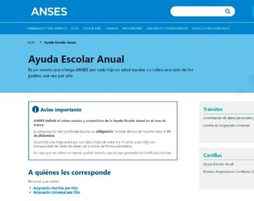 Ayuda Escolar Anual 2021 de Anses: cómo hay que solicitarla