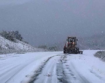 Temporal de nieve en Río Negro - Crédito: @Splif_RN