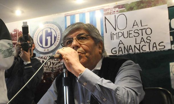 Hugo Moyano anunció un paro nacional para el miércoles con movilización a Plaza de Mayo