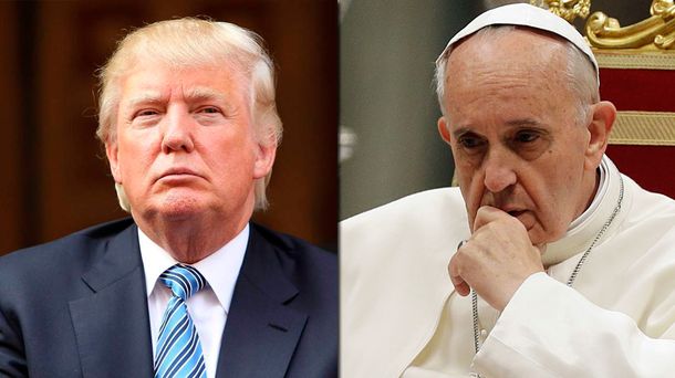 Donald Trump criticó al papa Francisco por visitar México y reunirse con inmigrantes