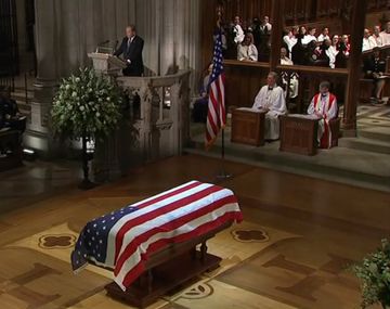 Cinco presidentes de Estados Unidos despidieron a George Bush padre