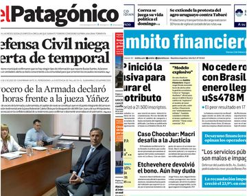 Las tapas de los diarios