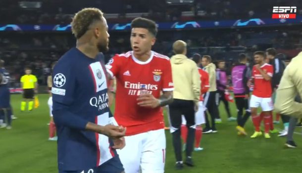El cruce entre Neymar y Enzo Fernández: ¿qué pasó?