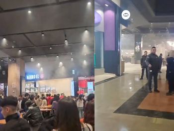 Video: debieron evacuar el Unicenter por un incendio