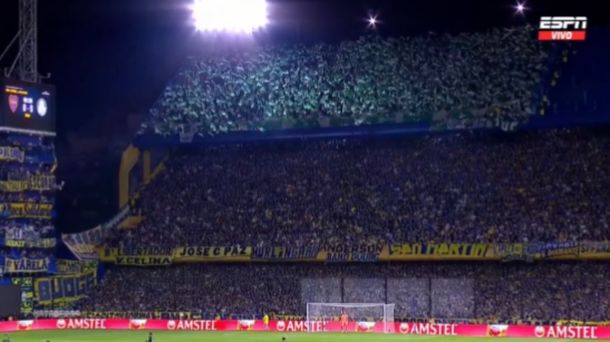 El show de los hinchas de Palmeiras en La Bombonera