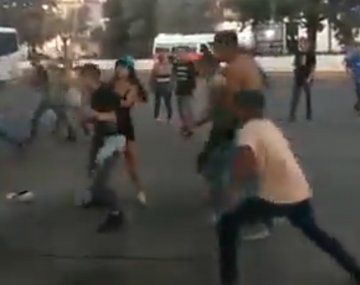 Video: feroz batalla campal en Luján a la salida de un boliche