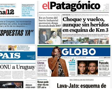 Mirá las tapas de los diarios