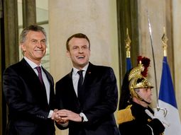 Mauricio Macri y Emmanuel Macron