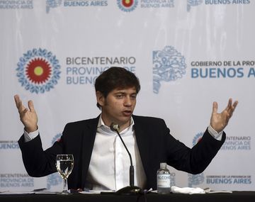 El gobernador bonaerense, Axel Kicillof