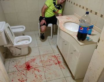 Así quedó el juez agredido