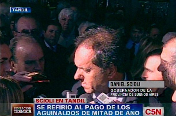 Scioli pide buena voluntad y comprensión a los estatales