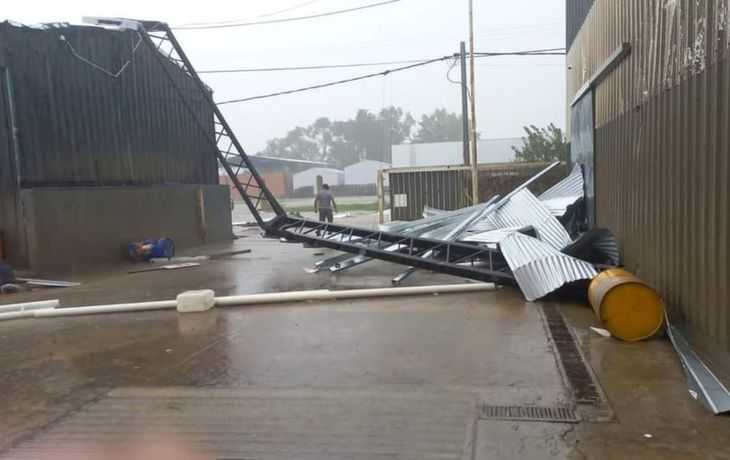 Temporal en 9 de Julio: vientos de 150km/h y destrozos en el Autódromo