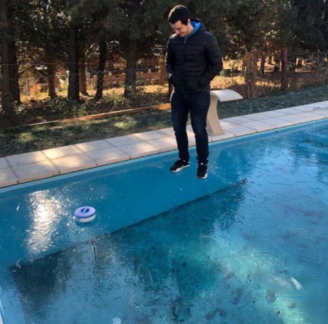 Bariloche: se congeló el agua de una pileta