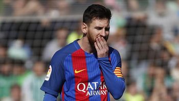 Lionel Messi, pensativo ante el Betis Lionel Messi, pensativo ante el Betis
