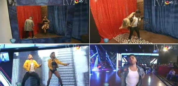 Fallida coreografía de Fede Bal y Laurita Fernández en Showmatch