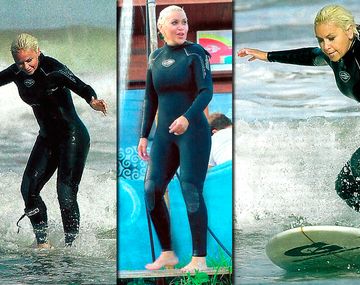 Las fotos de Ojeda surfeando en Mar del Plata