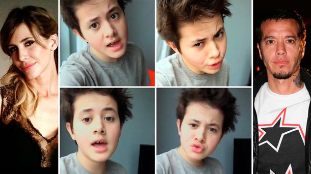 Mirá el video del el hijo de Guillermina Valdes y Sebastián Ortega, cantando en inglés