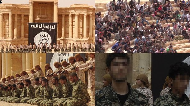 Difunden un video donde se ve a un grupo de adolescentes de ISIS fusilar a 25 soldados sirios