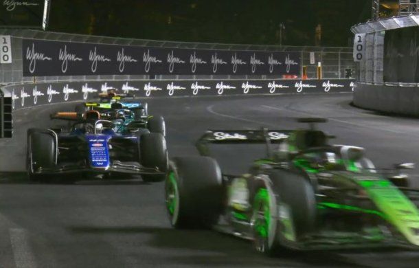 Así Franco Colapinto superó a Valtteri Bottas en el Gran Premio de Las Vegas