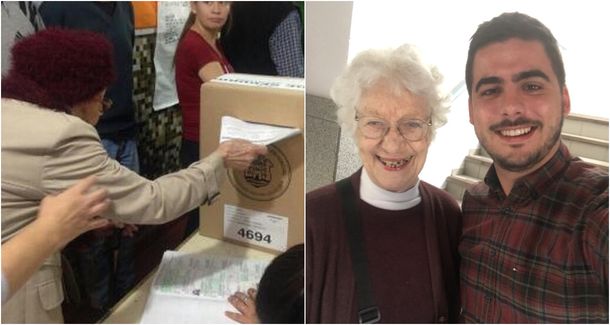 Córdoba: dos mujeres de más de 100 años fueron a votar y sus imágenes se viralizaron
